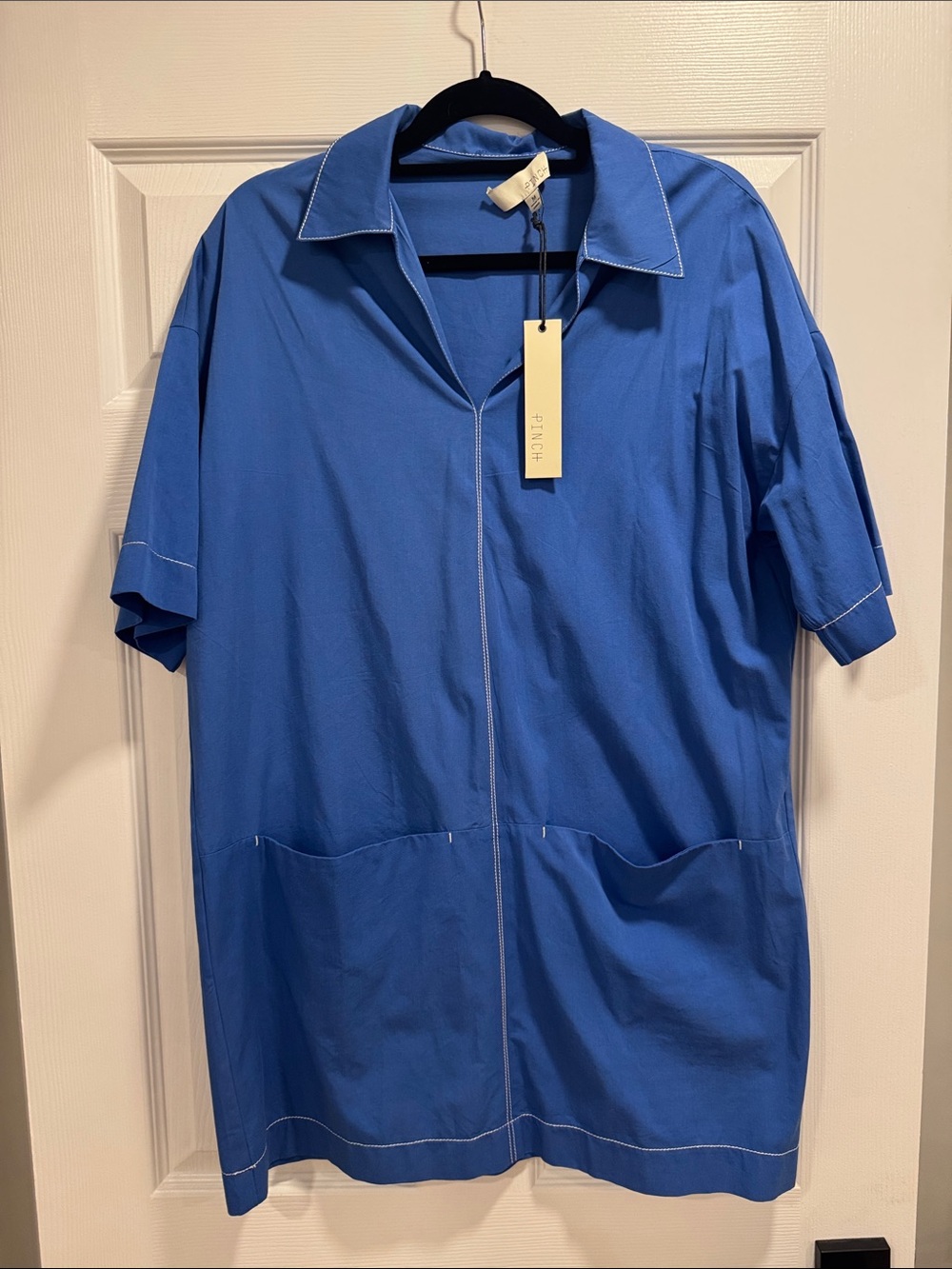 Pinch Women’s Short Sleeve Blue Tunic Dress